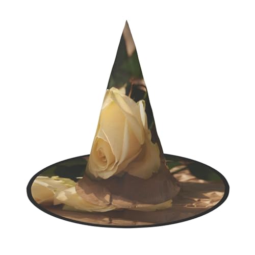 FEYUNYAN Halloween-Hexenhut, verstellbar, biegbar, Hexenkostüm, Zubehör für Frauen und Erwachsene, Party, spitze Zauberermütze, romantische Rosen, Halloween-Hut, 1 Stück FEYUNYAN Halloween-Hexenhut, verstellbar, biegbar, Hexenkostüm, Zubehör für Frauen und Erwachsene, Party, spitze Zauberermütze, romantische Rosen, Halloween-Hut, 1 Stück von FEYUNYAN