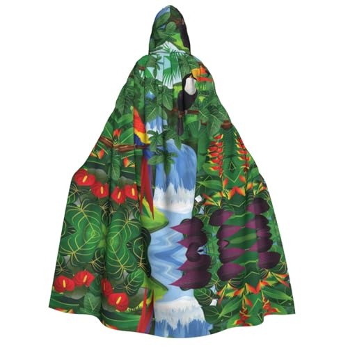 FEYUNYAN Kapuzenumhang für Erwachsene, Aras, Halloween-Umhang, Gothic-Hexen-Vampir-Kostüm-Zubehör, verstellbarer Bindeverschluss, weicher Polyester-Umhang für Cosplay- und Halloween-Partys von FEYUNYAN
