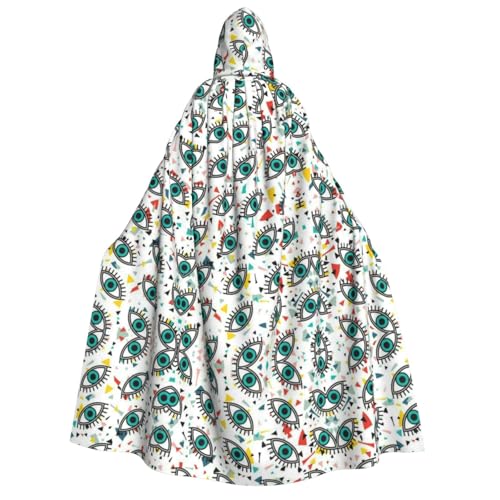 FEYUNYAN Kapuzenumhang für Erwachsene, Augen, Halloween-Umhang, Gothic-Hexe, Vampir-Kostüm-Zubehör, verstellbarer Bindeverschluss, weicher Polyester-Umhang für Cosplay- und Halloween-Partys FEYUNYAN Kapuzenumhang für Erwachsene, Augen, Halloween-Umhang, Gothic-Hexe, Vampir-Kostüm-Zubehör, verstellbarer Bindeverschluss, weicher Polyester-Umhang für Cosplay- und Halloween-Partys von FEYUNYAN
