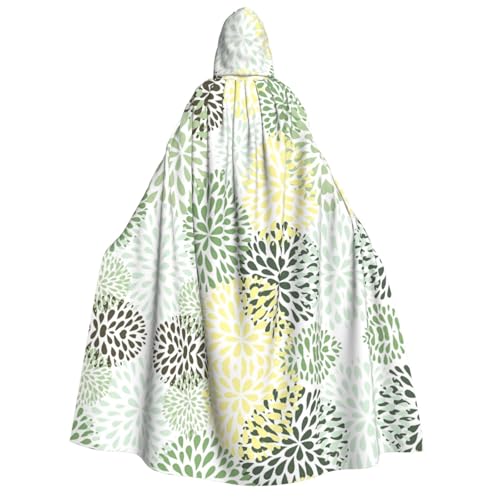 FEYUNYAN Kapuzenumhang für Erwachsene, Blütenblätter, Halloween-Umhang, Gothic-Hexe, Vampir-Kostüm-Zubehör, verstellbarer Bindeverschluss, weicher Polyester-Umhang für Cosplay- und Halloween-Partys von FEYUNYAN