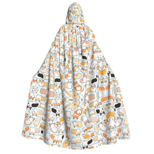 FEYUNYAN Kapuzenumhang für Erwachsene, Halloween-Umhang für Hunde, Gothic-Hexe, Vampir-Kostüm-Zubehör, verstellbarer Bindeverschluss, weicher Polyester-Umhang für Cosplay- und Halloween-Partys FEYUNYAN Kapuzenumhang für Erwachsene, Halloween-Umhang für Hunde, Gothic-Hexe, Vampir-Kostüm-Zubehör, verstellbarer Bindeverschluss, weicher Polyester-Umhang für Cosplay- und Halloween-Partys von FEYUNYAN