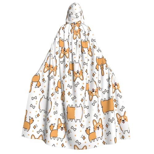 FEYUNYAN Kapuzenumhang für Erwachsene, Halloween-Umhang für Hunde, Gothic-Hexe, Vampir-Kostüm-Zubehör, verstellbarer Bindeverschluss, weicher Polyester-Umhang für Cosplay- und Halloween-Partys FEYUNYAN Kapuzenumhang für Erwachsene, Halloween-Umhang für Hunde, Gothic-Hexe, Vampir-Kostüm-Zubehör, verstellbarer Bindeverschluss, weicher Polyester-Umhang für Cosplay- und Halloween-Partys von FEYUNYAN
