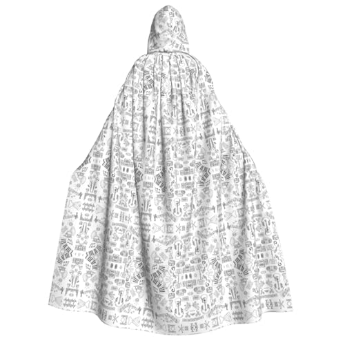 FEYUNYAN Kapuzenumhang für Erwachsene, Instrumente, Darsteller, Vögel, Halloween-Umhang, Gothic-Hexe, Vampir-Kostüm, Zubehör, verstellbarer Bindeverschluss, weicher Polyester-Umhang für Cosplay- und von FEYUNYAN