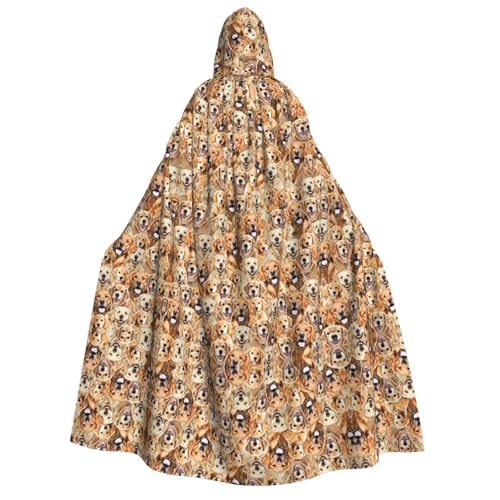 FEYUNYAN Kapuzenumhang für Erwachsene, Labrador Retriever, Halloween-Umhang, Gothic-Hexe, Vampir-Kostüm, Zubehör, verstellbarer Bindeverschluss, weicher Polyester-Umhang für Cosplay- und FEYUNYAN Kapuzenumhang für Erwachsene, Labrador Retriever, Halloween-Umhang, Gothic-Hexe, Vampir-Kostüm, Zubehör, verstellbarer Bindeverschluss, weicher Polyester-Umhang für Cosplay- und von FEYUNYAN