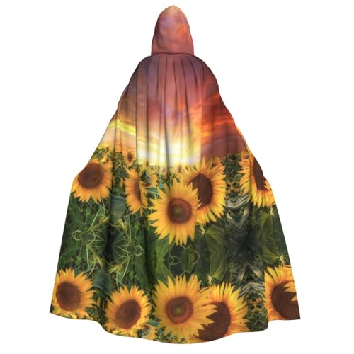 FEYUNYAN Kapuzenumhang für Erwachsene, Sonnenblumen, Sonnenuntergang, Sonnenlicht, Halloween-Umhang, Gothic-Hexe, Vampir-Kostüm-Zubehör, verstellbarer Bindeverschluss, weicher Polyester-Umhang für FEYUNYAN Kapuzenumhang für Erwachsene, Sonnenblumen, Sonnenuntergang, Sonnenlicht, Halloween-Umhang, Gothic-Hexe, Vampir-Kostüm-Zubehör, verstellbarer Bindeverschluss, weicher Polyester-Umhang für von FEYUNYAN