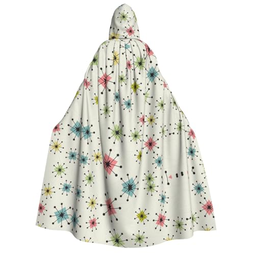 FEYUNYAN Kapuzenumhang für Erwachsene, Sternen-Halloween-Umhang, Gothic-Hexen-Vampir-Kostüm-Zubehör, verstellbarer Bindeverschluss, weicher Polyester-Umhang für Cosplay- und Halloween-Partys FEYUNYAN Kapuzenumhang für Erwachsene, Sternen-Halloween-Umhang, Gothic-Hexen-Vampir-Kostüm-Zubehör, verstellbarer Bindeverschluss, weicher Polyester-Umhang für Cosplay- und Halloween-Partys von FEYUNYAN
