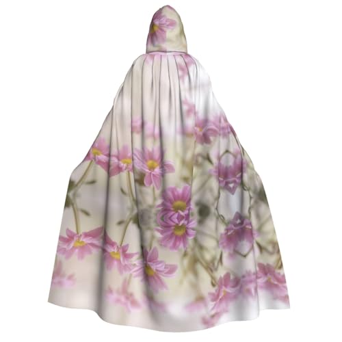 FEYUNYAN Kapuzenumhang für Erwachsene, Stil rosa Blumen, Halloween-Umhang, Gothic-Hexe, Vampir-Kostüm-Zubehör, verstellbarer Bindeverschluss, weicher Polyester-Umhang für Cosplay- und Halloween-Partys FEYUNYAN Kapuzenumhang für Erwachsene, Stil rosa Blumen, Halloween-Umhang, Gothic-Hexe, Vampir-Kostüm-Zubehör, verstellbarer Bindeverschluss, weicher Polyester-Umhang für Cosplay- und Halloween-Partys von FEYUNYAN