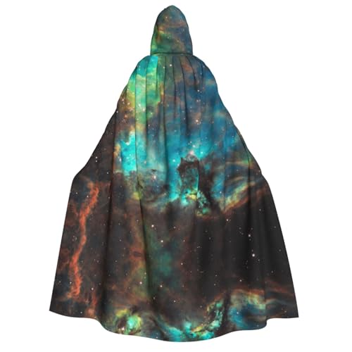 FEYUNYAN Kapuzenumhang für Erwachsene, Universum, Galaxie, Weltraum, Halloween-Umhang, Gothic-Hexe, Vampir-Kostüm, Zubehör, verstellbarer Bindeverschluss, weicher Polyester-Umhang für Cosplay- und FEYUNYAN Kapuzenumhang für Erwachsene, Universum, Galaxie, Weltraum, Halloween-Umhang, Gothic-Hexe, Vampir-Kostüm, Zubehör, verstellbarer Bindeverschluss, weicher Polyester-Umhang für Cosplay- und von FEYUNYAN