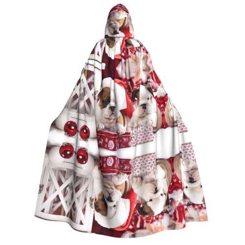 FEYUNYAN Kapuzenumhang für Erwachsene, Weihnachten, Hund, Halloween-Umhang, Gothic-Hexe, Vampir-Kostüm, Zubehör, verstellbarer Bindeverschluss, weicher Polyester-Umhang für Cosplay- und FEYUNYAN Kapuzenumhang für Erwachsene, Weihnachten, Hund, Halloween-Umhang, Gothic-Hexe, Vampir-Kostüm, Zubehör, verstellbarer Bindeverschluss, weicher Polyester-Umhang für Cosplay- und von FEYUNYAN