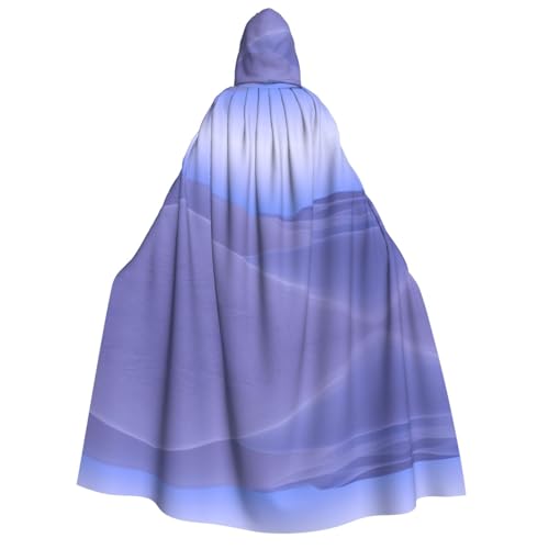 FEYUNYAN Kapuzenumhang für Erwachsene, Wüsten-Halloween-Umhang, Gothic-Hexen-Vampir-Kostüm-Zubehör, verstellbarer Bindeverschluss, weicher Polyester-Umhang für Cosplay- und Halloween-Partys von FEYUNYAN