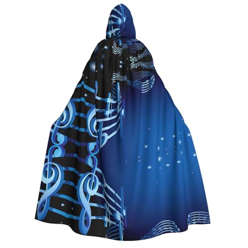 FEYUNYAN Kapuzenumhang für Erwachsene, blauer Musik-Halloween-Umhang, Gothic-Hexen-Vampir-Kostüm-Zubehör, verstellbarer Bindeverschluss, weicher Polyester-Umhang für Cosplay- und Halloween-Partys FEYUNYAN Kapuzenumhang für Erwachsene, blauer Musik-Halloween-Umhang, Gothic-Hexen-Vampir-Kostüm-Zubehör, verstellbarer Bindeverschluss, weicher Polyester-Umhang für Cosplay- und Halloween-Partys von FEYUNYAN