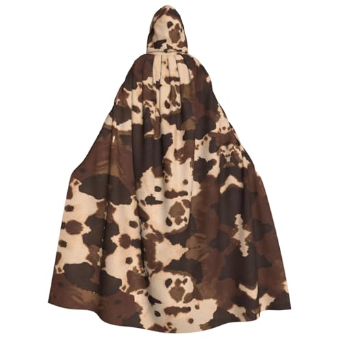 FEYUNYAN Kapuzenumhang für Erwachsene, braunes Rindsleder, Kunst, Halloween-Umhang, Gothic-Hexe, Vampir-Kostüm-Zubehör, verstellbarer Bindeverschluss, weicher Polyester-Umhang für Cosplay- und FEYUNYAN Kapuzenumhang für Erwachsene, braunes Rindsleder, Kunst, Halloween-Umhang, Gothic-Hexe, Vampir-Kostüm-Zubehör, verstellbarer Bindeverschluss, weicher Polyester-Umhang für Cosplay- und von FEYUNYAN