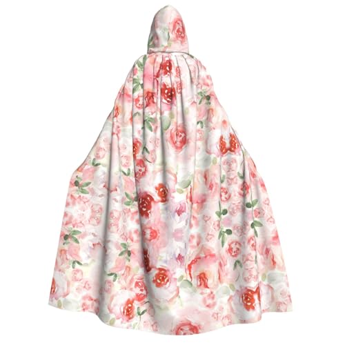 FEYUNYAN Kapuzenumhang für Erwachsene, farbige Rosen, Halloween-Umhang, Gothic-Hexe, Vampir-Kostüm-Zubehör, verstellbarer Bindeverschluss, weicher Polyester-Umhang für Cosplay- und Halloween-Partys FEYUNYAN Kapuzenumhang für Erwachsene, farbige Rosen, Halloween-Umhang, Gothic-Hexe, Vampir-Kostüm-Zubehör, verstellbarer Bindeverschluss, weicher Polyester-Umhang für Cosplay- und Halloween-Partys von FEYUNYAN