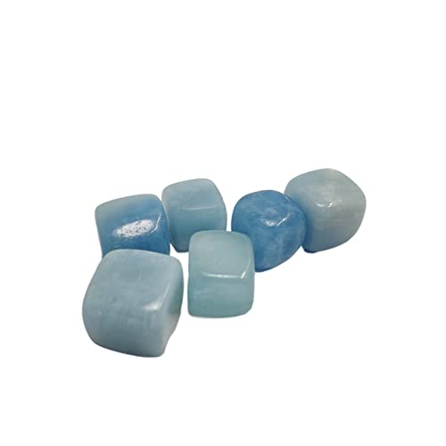 1/3 Stück natürlicher Würfel, Blauer Aquamarin-Stein, Kristall, Fels-Edelstein, Probe, Naturstein, Kristall (Color : One Size, Size : 8-15mm) von FFIME