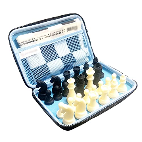 Internationales Schach, Schachspiel, Brettspiel, Kinder-Schachspiel aus Silikon mit tragbarer Tragetasche, Internationales Reise-Schachspiel für Schachspiele im Freien von FGDIUCVN