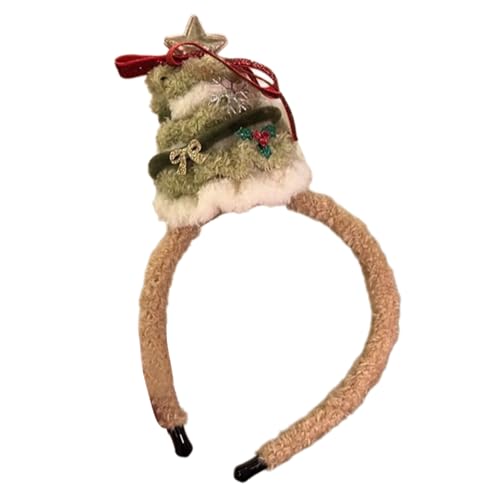 FGDTREE Schöne Plüsch Weihnachts Bären/Schneemann Kopfband Festival Feiertagshaarhoop Party Accessoire Headwear Saisonale Heimdekoration von FGDTREE