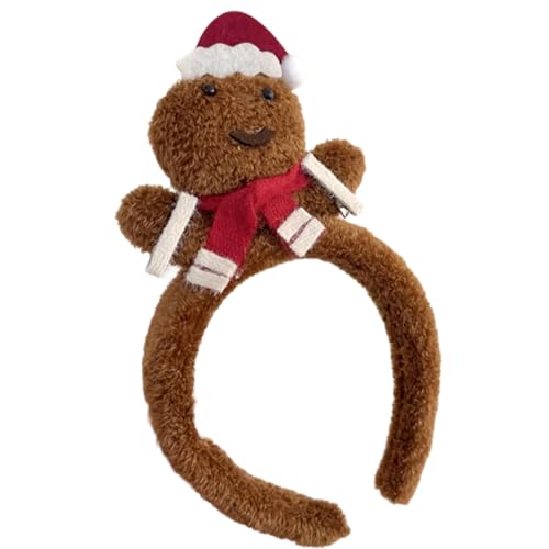 FGDTREE Schöne Plüsch Weihnachts Bären/Schneemann Kopfband Festival Feiertagshaarhoop Party Accessoire Headwear Saisonale Heimdekoration von FGDTREE