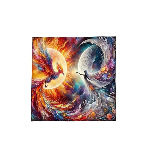 FGDTREE Tarots Tischdecke Phoenixes Göttinnen Muster Astrologie Altäre Stoffkartentisch Karten Tuch Liefern Altäre Tarots Karte von FGDTREE