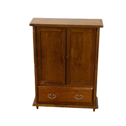FGDTREE Miniaturgarderobe Von 1/12 Skala Für Puppenhäuser Holzpuppenhäuser Zeigen Dekorationsskala Möbel Mit Realistischem Aussehen von FGDTREE