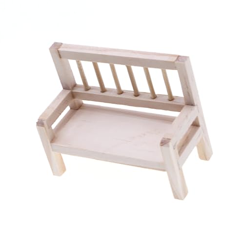 FGDTREE Miniaturpuppenhouses Display Strandstuhl Zubehör 1/12 Skala Realistische Zakka Wood Stuhl Dollhouses Miniature von FGDTREE