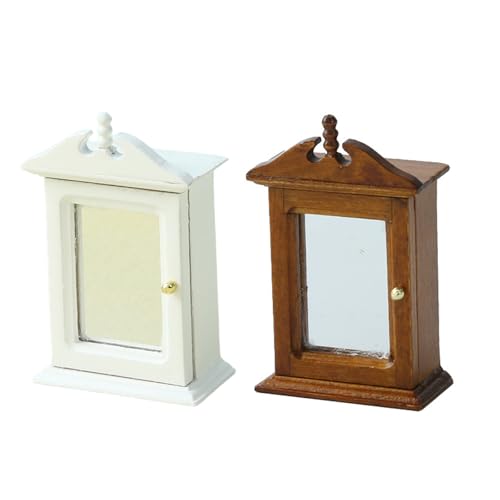 FGDTREE Speicherschrank Spielzeugfigur Model Realistic Vintage Realistic Dolls House Täuschen Girls Realistic Dressing Cabinet Toy von FGDTREE