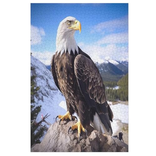 Adler Puzzle, Puzzles Für Erwachsene Kinder, 1000 Teile Holzpuzzle, Für Jugendliche Herausforderungsspielzeug 78×53cm Adler Puzzle, Puzzles Für Erwachsene Kinder, 1000 Teile Holzpuzzle, Für Jugendliche Herausforderungsspielzeug 78×53cm von FGHJHGG