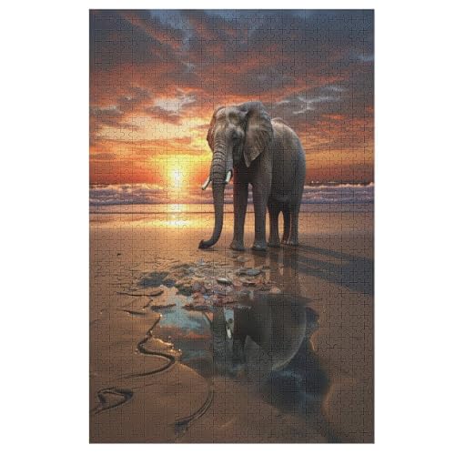 Animal Elefant Puzzles 1000 Teile Für Jugendliche Kreatives Holzpuzzlespielzeug Familienspiel Schwierigkeitsgrad Herausforderungspuzzles 78×53cm Animal Elefant Puzzles 1000 Teile Für Jugendliche Kreatives Holzpuzzlespielzeug Familienspiel Schwierigkeitsgrad Herausforderungspuzzles 78×53cm von FGHJHGG
