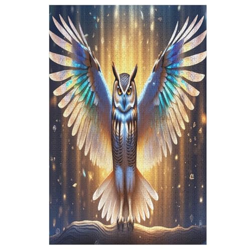 Animal Eule Puzzle 1000 Teile, Holzpuzzle Herausforderndes Geschicklichkeitsspiel Für Die Ganze Familie, Kinder Erwachsenenpuzzle Ab 12 Jahren 78×53cm Animal Eule Puzzle 1000 Teile, Holzpuzzle Herausforderndes Geschicklichkeitsspiel Für Die Ganze Familie, Kinder Erwachsenenpuzzle Ab 12 Jahren 78×53cm von FGHJHGG