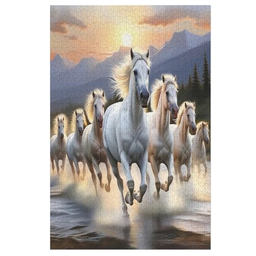 Animal Horse 1000 Teile Puzzles Für Erwachsene,Holzpuzzle - Verringerter Druck Schwieriges Unmögliche Puzzle Für 12+ Kinder 78×53cm Animal Horse 1000 Teile Puzzles Für Erwachsene,Holzpuzzle - Verringerter Druck Schwieriges Unmögliche Puzzle Für 12+ Kinder 78×53cm von FGHJHGG
