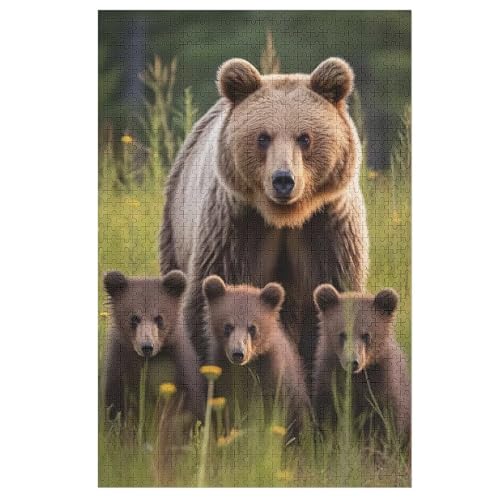Bär Puzzle 1000 Teile, Holzpuzzle Herausforderndes Geschicklichkeitsspiel Für Die Ganze Familie, Kinder Erwachsenenpuzzle Ab 12 Jahren 78×53cm Bär Puzzle 1000 Teile, Holzpuzzle Herausforderndes Geschicklichkeitsspiel Für Die Ganze Familie, Kinder Erwachsenenpuzzle Ab 12 Jahren 78×53cm von FGHJHGG