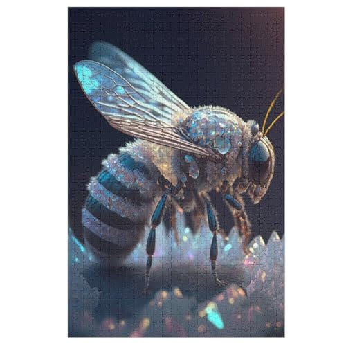 Biene Puzzles 1000 Teile Erwachsener Kniffel Spaß Für Die Ganze Familie, Holzpuzzle Kinder Erwachsene, Impossible Puzzle Schwer 78×53cm von FGHJHGG