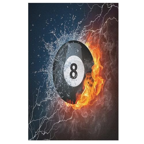 Billard Puzzle 1000 Teile, Holzpuzzle Für Erwachsene Kinder, Impossible Puzzles, Geschicklichkeitsspiel Für Die Ganze Familie 78×53cm Billard Puzzle 1000 Teile, Holzpuzzle Für Erwachsene Kinder, Impossible Puzzles, Geschicklichkeitsspiel Für Die Ganze Familie 78×53cm von FGHJHGG