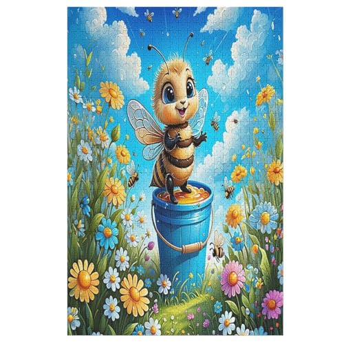 Cute Biene 1000 Teile Puzzles Für Erwachsene,Holzpuzzle - Verringerter Druck Schwieriges Unmögliche Puzzle Für 12+ Kinder 78×53cm Cute Biene 1000 Teile Puzzles Für Erwachsene,Holzpuzzle - Verringerter Druck Schwieriges Unmögliche Puzzle Für 12+ Kinder 78×53cm von FGHJHGG