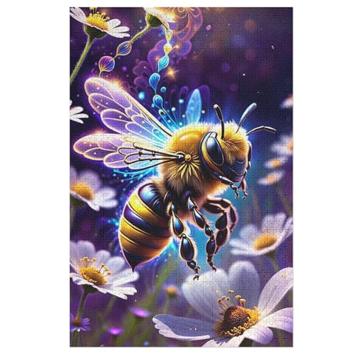 Cute Biene Puzzle 1000 Teile, Holzpuzzle Herausforderndes Geschicklichkeitsspiel Für Die Ganze Familie, Kinder Erwachsenenpuzzle Ab 12 Jahren 78×53cm Cute Biene Puzzle 1000 Teile, Holzpuzzle Herausforderndes Geschicklichkeitsspiel Für Die Ganze Familie, Kinder Erwachsenenpuzzle Ab 12 Jahren 78×53cm von FGHJHGG