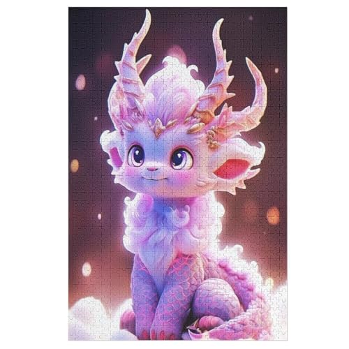 Cute Drache -Puzzle, 1000 Teile,Holzpuzzle Für Erwachsene Kinder, Lustiges Spielzeug, Denkspiel, Bildungsspiel, 78×53cm Cute Drache -Puzzle, 1000 Teile,Holzpuzzle Für Erwachsene Kinder, Lustiges Spielzeug, Denkspiel, Bildungsspiel, 78×53cm von FGHJHGG
