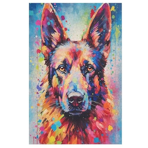 Deutscher Schäferhund Holzpuzzle 1000 Teile Klassische Puzzles Erwachsene Kinder Puzzle DIY Kit Holzspielzeug Einzigartiges Geschenk 78×53cm Deutscher Schäferhund Holzpuzzle 1000 Teile Klassische Puzzles Erwachsene Kinder Puzzle DIY Kit Holzspielzeug Einzigartiges Geschenk 78×53cm von FGHJHGG