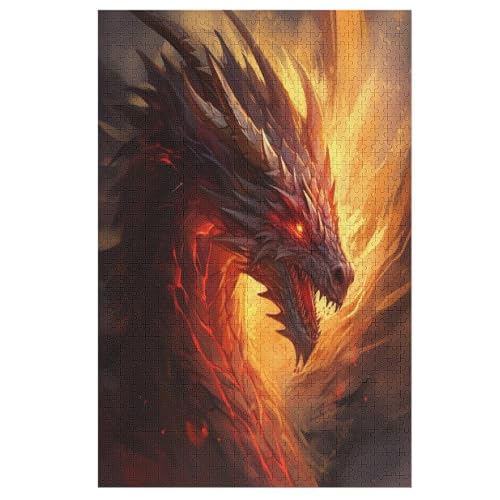 Drache Holzpuzzle 1000 Teile,Puzzles Für Erwachsene, Impossible Puzzle, Kinder Legespiel 78×53cm Drache Holzpuzzle 1000 Teile,Puzzles Für Erwachsene, Impossible Puzzle, Kinder Legespiel 78×53cm von FGHJHGG