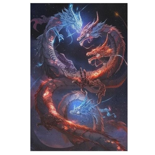 Drache Holzpuzzle - 1000 Teiliges Jigsaw Knobelspiel - Puzzle Für Erwachsene & Kinder - Outdoor & Reisespielzeug 78×53cm Drache Holzpuzzle - 1000 Teiliges Jigsaw Knobelspiel - Puzzle Für Erwachsene & Kinder - Outdoor & Reisespielzeug 78×53cm von FGHJHGG