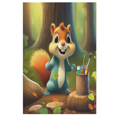 Eichhörnchen Holzpuzzle 1000 Teile Klassische Puzzles Erwachsene Kinder Puzzle DIY Kit Holzspielzeug Einzigartiges Geschenk 78×53cm Eichhörnchen Holzpuzzle 1000 Teile Klassische Puzzles Erwachsene Kinder Puzzle DIY Kit Holzspielzeug Einzigartiges Geschenk 78×53cm von FGHJHGG