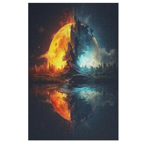 FAntasielandschaft -Puzzle, 1000 Teile,Holzpuzzle Für Erwachsene Kinder, Lustiges Spielzeug, Denkspiel, Bildungsspiel, 78×53cm FAntasielandschaft -Puzzle, 1000 Teile,Holzpuzzle Für Erwachsene Kinder, Lustiges Spielzeug, Denkspiel, Bildungsspiel, 78×53cm von FGHJHGG