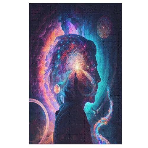 Für Erwachsene 1000-Teiliges Digitale Astralreisen -Puzzles, Holzbrett-Puzzle, Für Kinder, Geschenke, 78×53cm Für Erwachsene 1000-Teiliges Digitale Astralreisen -Puzzles, Holzbrett-Puzzle, Für Kinder, Geschenke, 78×53cm von FGHJHGG