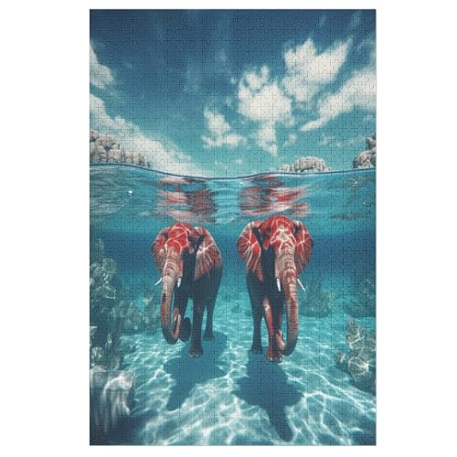 Holzpuzzle ElefAnts Puzzle 1000 Teile Erwachsene Klassische Pädagogisches Spielzeug Kinder Lernspiel Herausforderndes Puzzles 78×53cm Holzpuzzle ElefAnts Puzzle 1000 Teile Erwachsene Klassische Pädagogisches Spielzeug Kinder Lernspiel Herausforderndes Puzzles 78×53cm von FGHJHGG