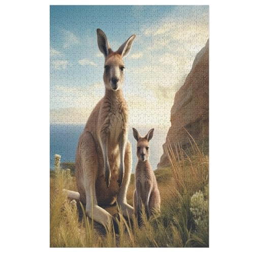Holzpuzzle Känguru Puzzle 1000 Teile Erwachsene Klassische Pädagogisches Spielzeug Kinder Lernspiel Herausforderndes Puzzles 78×53cm Holzpuzzle Känguru Puzzle 1000 Teile Erwachsene Klassische Pädagogisches Spielzeug Kinder Lernspiel Herausforderndes Puzzles 78×53cm von FGHJHGG