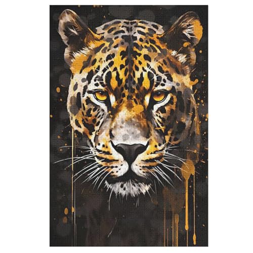 Holzpuzzle Leopard Puzzle 1000 Teile Erwachsene Klassische Pädagogisches Spielzeug Kinder Lernspiel Herausforderndes Puzzles 78×53cm Holzpuzzle Leopard Puzzle 1000 Teile Erwachsene Klassische Pädagogisches Spielzeug Kinder Lernspiel Herausforderndes Puzzles 78×53cm von FGHJHGG