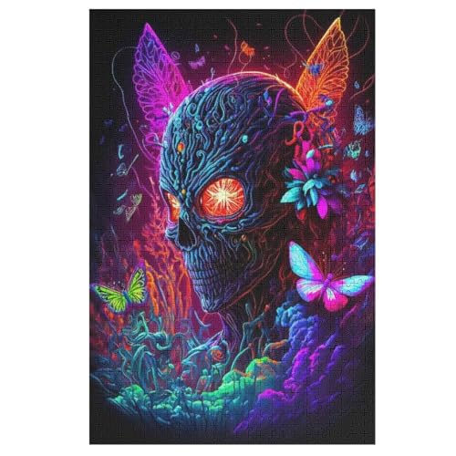 Holzpuzzle SURREALE Welt Puzzle 1000 Teile Erwachsene Klassische Pädagogisches Spielzeug Kinder Lernspiel Herausforderndes Puzzles 78×53cm von FGHJHGG