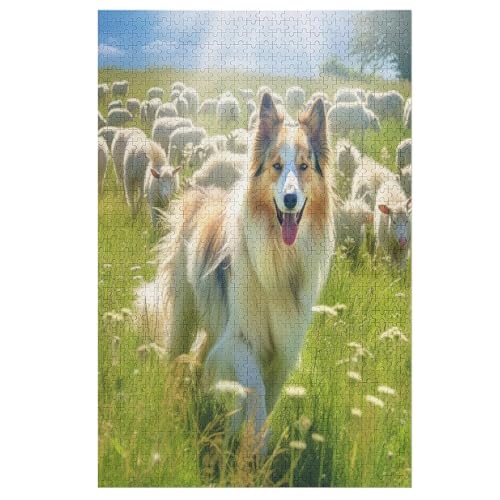 Holzpuzzles 1000 Teile Dog -Puzzle Für Jungen Und Mädchen, Schwierigkeitsgrad, Lernspiele, Familienspielzeug 78×53cm Holzpuzzles 1000 Teile Dog -Puzzle Für Jungen Und Mädchen, Schwierigkeitsgrad, Lernspiele, Familienspielzeug 78×53cm von FGHJHGG