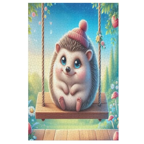 Holzpuzzles 1000 Teile Igel -Puzzle Für Jungen Und Mädchen, Schwierigkeitsgrad, Lernspiele, Familienspielzeug 78×53cm Holzpuzzles 1000 Teile Igel -Puzzle Für Jungen Und Mädchen, Schwierigkeitsgrad, Lernspiele, Familienspielzeug 78×53cm von FGHJHGG