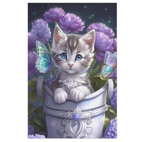 Holzpuzzles 1000 Teile Katze -Puzzle Für Jungen Und Mädchen, Schwierigkeitsgrad, Lernspiele, Familienspielzeug 78×53cm Holzpuzzles 1000 Teile Katze -Puzzle Für Jungen Und Mädchen, Schwierigkeitsgrad, Lernspiele, Familienspielzeug 78×53cm von FGHJHGG