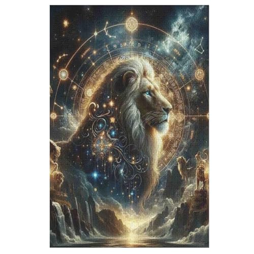 Holzpuzzles 1000 Teile Löwe -Puzzle Für Jungen Und Mädchen, Schwierigkeitsgrad, Lernspiele, Familienspielzeug 78×53cm Holzpuzzles 1000 Teile Löwe -Puzzle Für Jungen Und Mädchen, Schwierigkeitsgrad, Lernspiele, Familienspielzeug 78×53cm von FGHJHGG