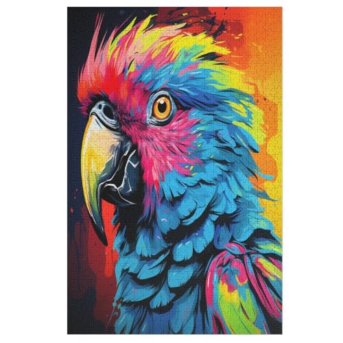 Holzpuzzles 1000 Teile Papagei -Puzzle Für Jungen Und Mädchen, Schwierigkeitsgrad, Lernspiele, Familienspielzeug 78×53cm Holzpuzzles 1000 Teile Papagei -Puzzle Für Jungen Und Mädchen, Schwierigkeitsgrad, Lernspiele, Familienspielzeug 78×53cm von FGHJHGG